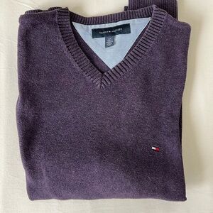 Tommy Hilfiger Men's Purple Sweater